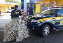 Em Piripiri PRF intercepta carga com drogas avaliada em R$ 1,5 milhão