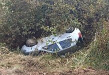 Motorista capota carro na PI-214 em Morro do Chapéu
