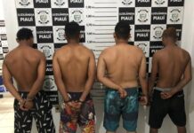 Quatro homens são presos e autuados por vários crimes em Luzilândia-PI