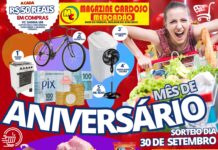 Promoção MÊS DE ANIVERSÁRIO Magazine Cardoso Mercadão