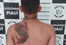 Policia prende jovem suspeito de roubar uma BRÓS em Madeiro-PI