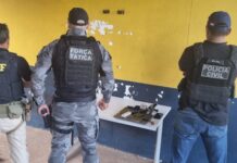 Em Parnaíba PRF prende homem e mulher com arma e objetos furtados
