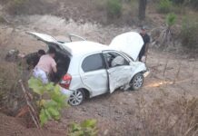 Veículo com motorista Luzilandense desce aterro entre José de Freitas e Teresina