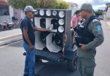 Operação de Fiscalização que trata do controle da Poluição Sonora no município é realizada em Joaquim Pires
