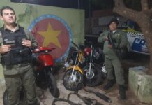 Polícia Militar apreende sete motocicletas durante operação em Joaquim Pires