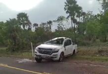 Motorista perde controle da direção e capota veículo na PI-110 entre Batalha e Barras