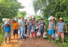 Defesa Civil realiza entrega de cestas básicas às famílias da Comunidade Ilha do Meio-Joaquim Pires