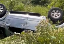 Veículo carregado de açúcar capota na PI-211 em Joaquim Pires, sem vítima fatal