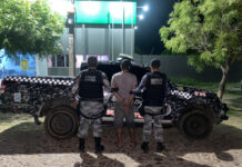 Homem é preso portando arma de fogo em comércio na cidade de Piripiri