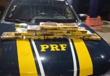 PRF apreende 14kg de cocaína em ônibus na cidade de Piripiri