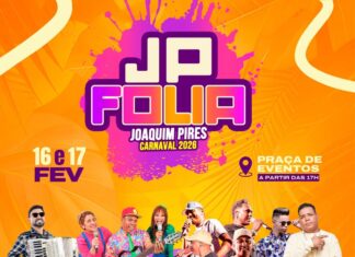 Veja a programação do JP FOLIA 2026 em Joaquim Pires