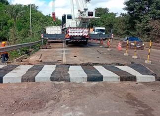 BR-343: trecho afetado por cratera tem tráfego liberado em meia pista no Piauí
